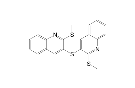 2-(methylthio)-3-[[2-(methylthio)-3-quinolinyl]thio]quinoline
