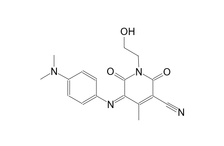 5-(4-Dimethylamino-phenylimino)-1-(2-hydroxy-ethyl)-4-methyl-2,6-dioxo-1,2,5,6-tetrahydro-pyridine-3-carbonitrile