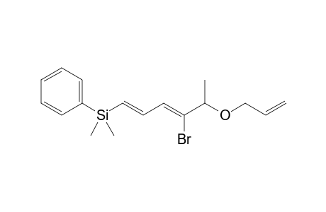 [(1E,3Z)-4-bromanyl-5-prop-2-enoxy-hexa-1,3-dienyl]-dimethyl-phenyl-silane