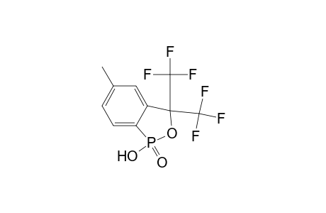 2,1-Benzoxaphosphole, 1,3-dihydro-1-hydroxy-5-methyl-3,3-bis(trifluoromethyl)-, 1-oxide