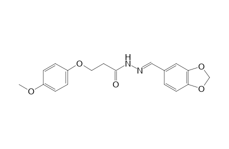 3-(p-methoxyphenoxy)propionic acid, [3,4-(methylenedioxy)benzylidene]hydazide
