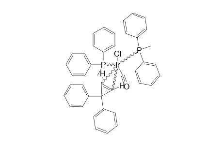 IRCL(CO)(PMEPH2)2(ETA(2)-3,3-DIPHENYLCYCLOPROPENE)