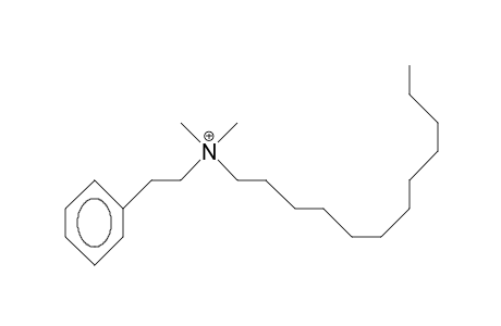 N,N-Dimethyl-N-dodecyl-2-phenyl-ethylammonium cation