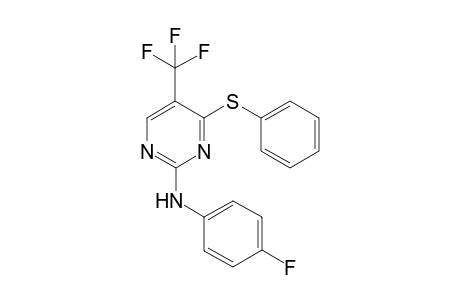 2-(4-Fluorophenylamino)-4-phenylthio-5-(trifluoromethyl)pyrimidine