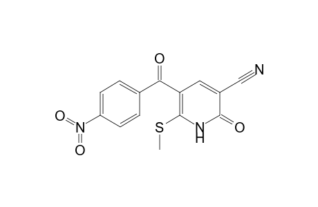 5-(4-Nitrobenzoyl)-6-(methylsulfanyl)-2-oxo-1,2-dihydro-3-pyridinecarbononitrile
