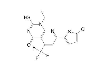 pyrido[2,3-d]pyrimidin-4(1H)-one, 7-(5-chloro-2-thienyl)-1-ethyl-2-mercapto-5-(trifluoromethyl)-