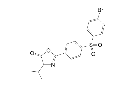 2-[4-(4-bromophenylsulfonyl)phenyl]-4-isopropyl-1,3-oxazol-5(4H)-one