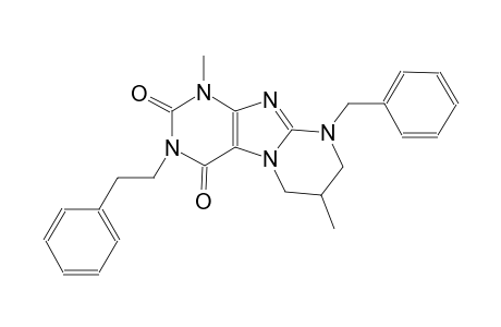 9-benzyl-1,7-dimethyl-3-(2-phenylethyl)-6,7,8,9-tetrahydropyrimido[2,1-f]purine-2,4(1H,3H)-dione