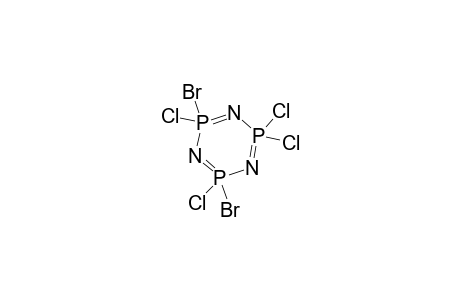 1,3,5,2,4,6-Triazatriphosphorine, 2,4-dibromo-2,4,6,6-tetrachloro-2,2,4,4,6,6-hexahydro-