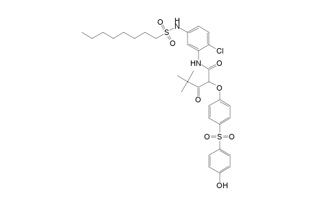 Pentanamide, N-[2-chloro-5-[(octylsulfonyl)amino]phenyl]-2-[4-[(4-hydroxyphenyl)sulfonyl]phenoxy]-4,4-dimethyl-3-oxo-