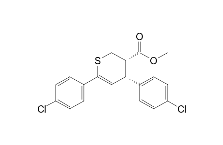 cis-Methyl 4,6-bis(4-chlorophenyl)-3,4-dihydrothiopyran-3(2H)-carboxylate