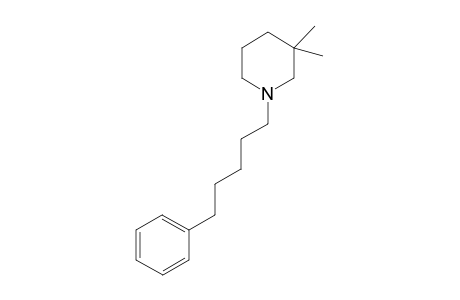 3,3-Dimethyl-1-(5-phenyl-n-penty)piperidine
