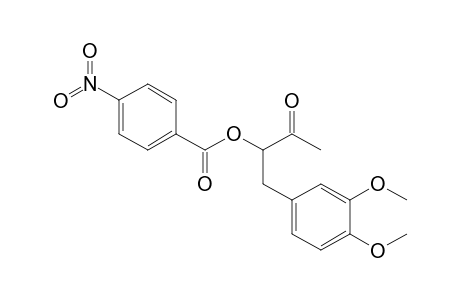 4-Nitrobenzoic acid (2-keto-1-veratryl-propyl) ester