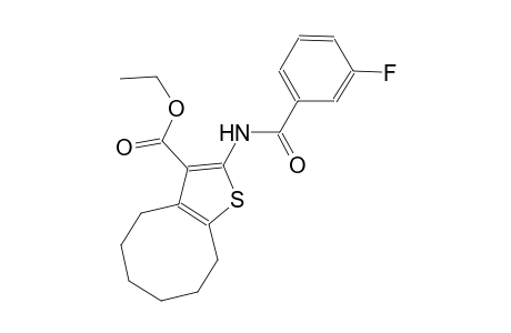 ethyl 2-[(3-fluorobenzoyl)amino]-4,5,6,7,8,9-hexahydrocycloocta[b]thiophene-3-carboxylate