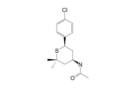 TRANS-2,2-DIMETHYL-6-PARA-CHLOROPHENYL-R-4-(N-ACETYL)-AMINOTHIANE