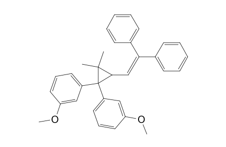 Benzene, 1,1'-[3-(2,2-diphenylethenyl)-2,2-dimethylcyclopropylidene]bis[3-methoxy-