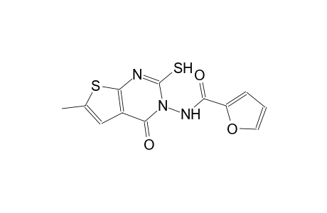 N-(6-methyl-4-oxo-2-sulfanylthieno[2,3-d]pyrimidin-3(4H)-yl)-2-furamide