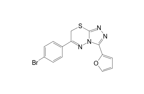 6-(4-bromophenyl)-3-(furan-2-yl)-7H-[1,2,4]triazolo[3,4-b][1,3,4]thiadiazine