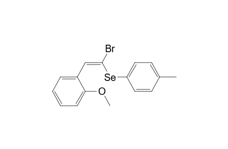 (E)-[1-Bromo-2-(2-methoxyphenyl)vinyl](4-tolyl)selane