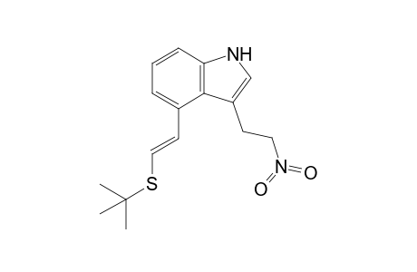 3-(2'-Nitroethyl)-4-[2'-(t-butylthio)ethenyl]indole