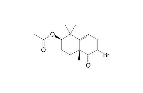 6.beta.-Acetoxy-2-bromo-5,5,8a.beta.-trimethyl-5,6,7,8-tetrahydronaphthalen-1(8aH)- one