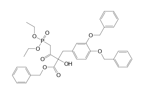 Benzyl 3-( 3',4'-dibenzyloxyphenyl)-2-(diethylphosphonoacetyl)-lactate