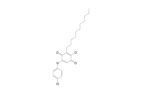 5-(4-CHLORO-ANILINE)-EMBELIN;5-(4-CHLORO-PHENYLAMINO)-2-HYDROXY-3-UNDECYL-1,4-BENZOQUINONE