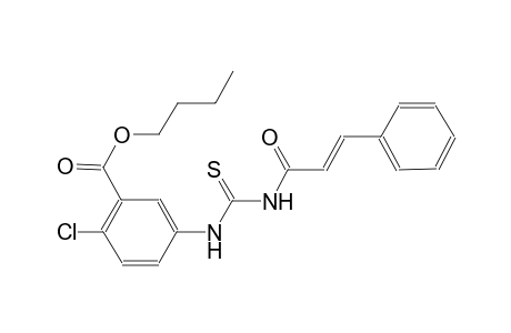 benzoic acid, 2-chloro-5-[[[[(2E)-1-oxo-3-phenyl-2-propenyl]amino]carbonothioyl]amino]-, butyl ester