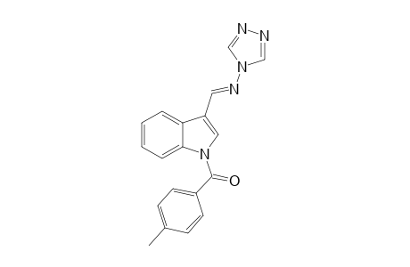 (E)-(3-(((4H-1,2,4-triazol-4-yl)imino)methyl)-1H-indol-1-yl)(p-tolyl)methanone