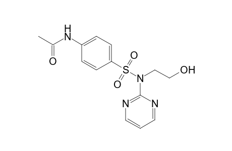 2 -[N1-2 -Pyrimidinyl-(p-acetyl)aminobenzenesulfonamido]ethanol