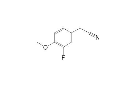 3-Fluoro-4-methoxyphenylacetonitrile