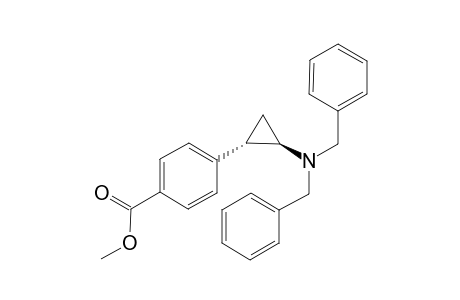 trans-N,N-Dibenzyl-2-(4'-methoxycarbonylphenyl)cyclopropylamine