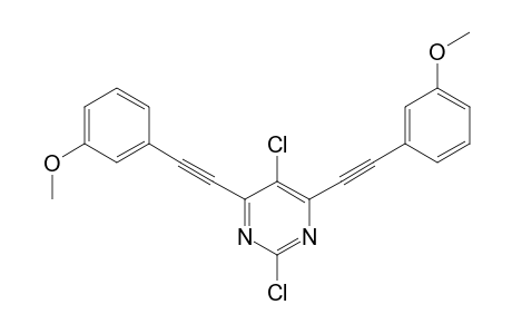 2,5-Dichloro-4,6-bis(3-methoxyphenyl)ethynylpyrimidine