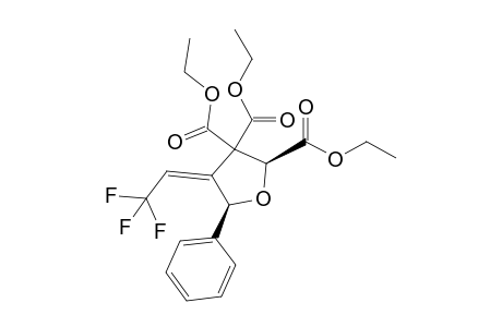 cis-Triethyl 5-phenyl-4-(2,2,2-trifluoroethylidene)tetrahydrofuran-2,3,3-tricarboxylate