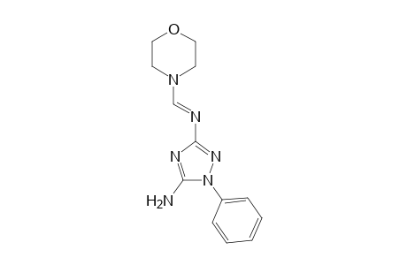 3-N-(Morpholin-4-ylmethylidene)-1-phenyl-1,2,4-triazole-3,5-diamine
