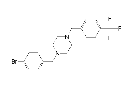1-(4-bromobenzyl)-4-[4-(trifluoromethyl)benzyl]piperazine