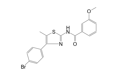N-[4-(4-bromophenyl)-5-methyl-1,3-thiazol-2-yl]-3-methoxybenzamide