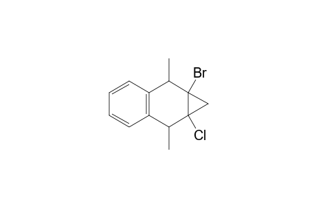 1H-Cyclopropa[b]naphthalene, 1a-bromo-7a-chloro-1a,2,7,7a-tetrahydro-2,7-dimethyl-