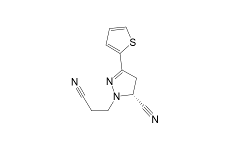 trans-1-(2-cyanoethyl)-3-(thiophen-2-yl)-5-cyano-4,5-dihydropyrazole