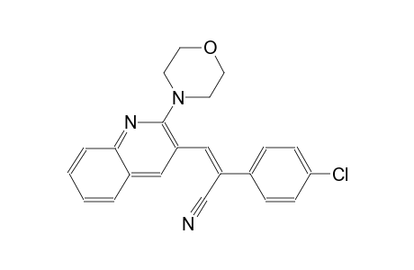 benzeneacetonitrile, 4-chloro-alpha-[[2-(4-morpholinyl)-3-quinolinyl]methylene]-