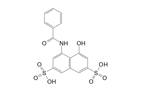 2,7-Naphthalenedisulfonic acid, 4-(benzoylamino)-5-hydroxy-
