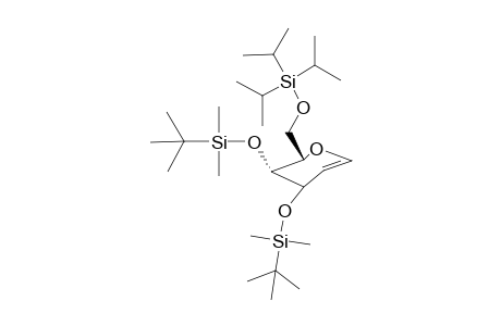 1,5-Anhydro-3,4-di-O-(tert-butyldimethylsilyl)-2-deoxy-6-O-(triisopropylsilyl)-D-lyxo-hex-1-enitol