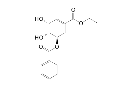 Ethyl (3R,4S,5R)-3,4-O-benzoyl shikimate
