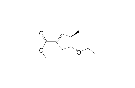 (3R,4R)-4-ethoxy-3-methyl-1-cyclopentenecarboxylic acid methyl ester