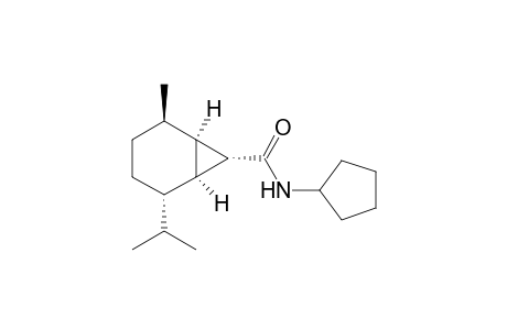 (1R,2R,5S,6S,7S)-N-Cyclopentyl-2-methyl-5-(1-methylethyl)bicyclo[4.1.0]heptane-7-carboxamide