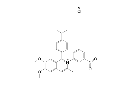 6,7-DIMETHOXY-3-METHYL-1-[4-(2-PROPYPHENYL)]-2-(3-NITROPHENYL)-ISOQUINOLINIUM-CHLORIDE