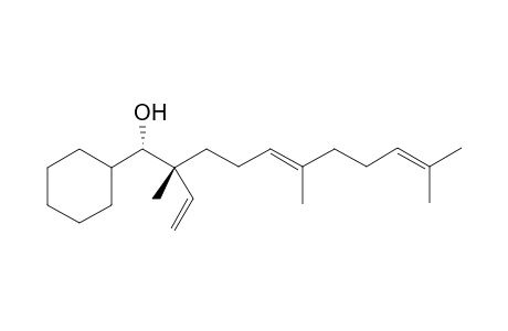 (1S*,2R*)1-Cyclohexyl-2-ethenyl-2,6,10-trimethyl-5(E),9-undecadien-1-ol