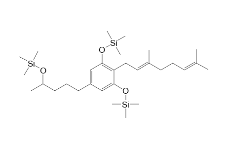 2-(3',7'-dimethylocta-2',6'-dienyl)-1,3-bis(trimethylsilyloxy)-5-[(4"-trimethylsilyloxy)pentylbenzene