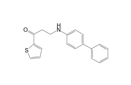 3-([1,1'-Biphenyl]-4-ylamino)-1-(2-thienyl)-1-propanone