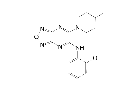 N-(2-methoxyphenyl)-6-(4-methyl-1-piperidinyl)[1,2,5]oxadiazolo[3,4-b]pyrazin-5-amine